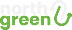 North Green inverse logo